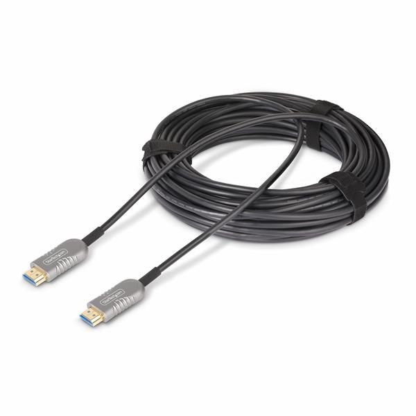 StarTech.com 50ft (15.2m) HDMI 2.1 Hybrid Active Optical Cable (AOC), CMP, Plen…