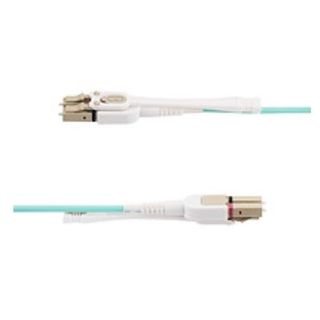 StarTech.com 5m (15ft) LC to LC (UPC) OM4 Multimode Fiber Optic Cable w/Push Pu…