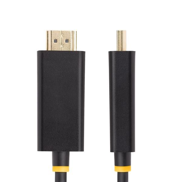 StarTech.com 6.6ft (2m) DisplayPort to HDMI Adapter Cable, 4K 60Hz with HDR, DP…