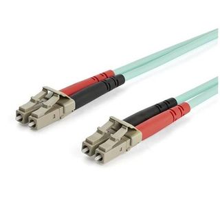 StarTech.com 7m OM3 LC to LC Multimode Duplex Fiber Optic Patch Cable - Aqua - …