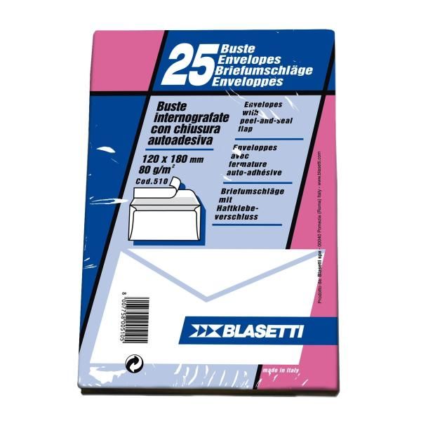 Busta Mailpack - senza finestra - strip adesivo - 12 x 18 cm - 80 gr - bianco -…