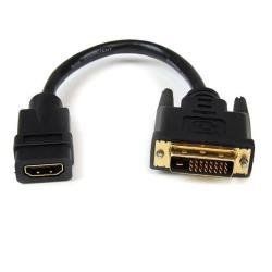 StarTech.com Adattatore cavo video HDMI a DVI-D da 20 cm - HDMI femmina a DVI m…