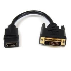 StarTech.com Adattatore cavo video HDMI a DVI-D da 20 cm - HDMI femmina a DVI m…