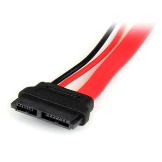 StarTech.com Adattatore slimline SATA a SATA con alimentazione 15 cm - Slim SAT…