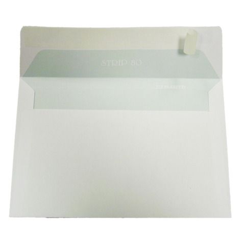 Busta Strip 80 - senza finestra - 12 x 18 cm - 90 gr - bianco - Blasetti - conf…