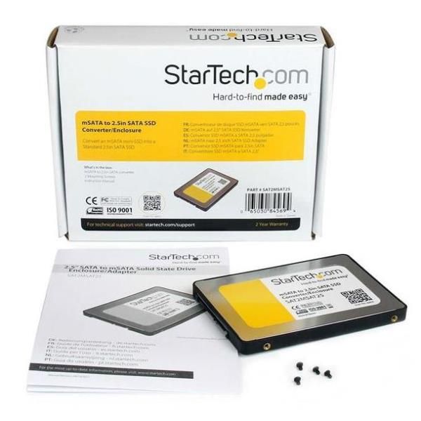 StarTech.com Box esterno adattatore da SATA a Mini SATA per SSD da 2,5" - Conve…