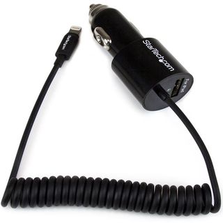 StarTech.com Caricatore accendisigari da auto a doppia presa con cavo Lightning…
