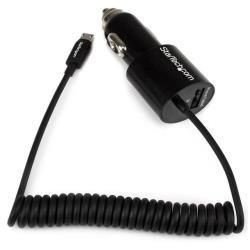 StarTech.com Caricatore accendisigari da auto a doppia presa con cavo Micro-USB…