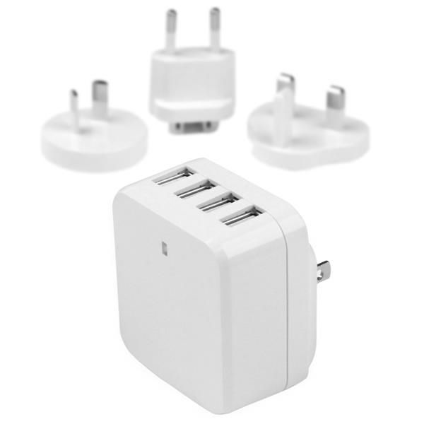 StarTech.com Caricatore da Parete a 4 porte USB con spine Internazionaili - 34W…