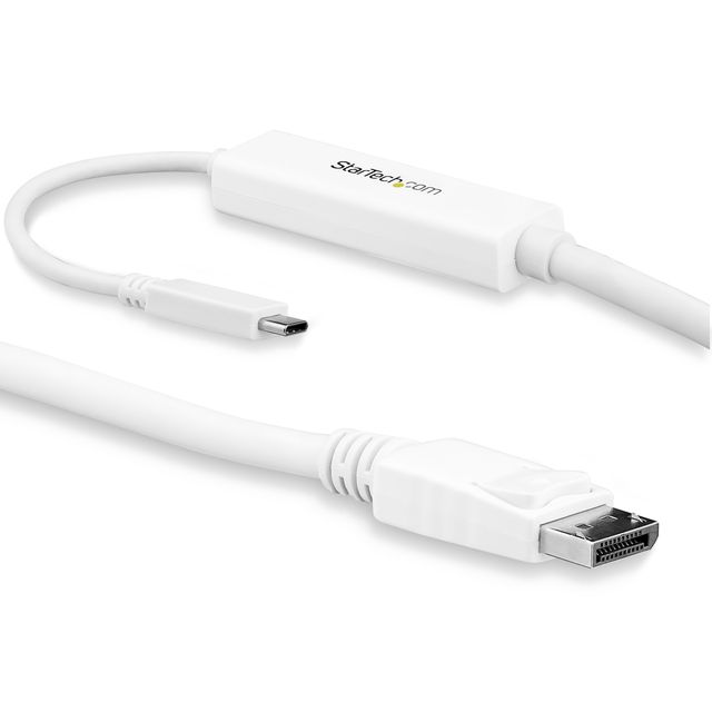 StarTech.com Cavo Adattatore USB-C a DisplayPort da 3m - 4k 60hz - Bianco - Ada…