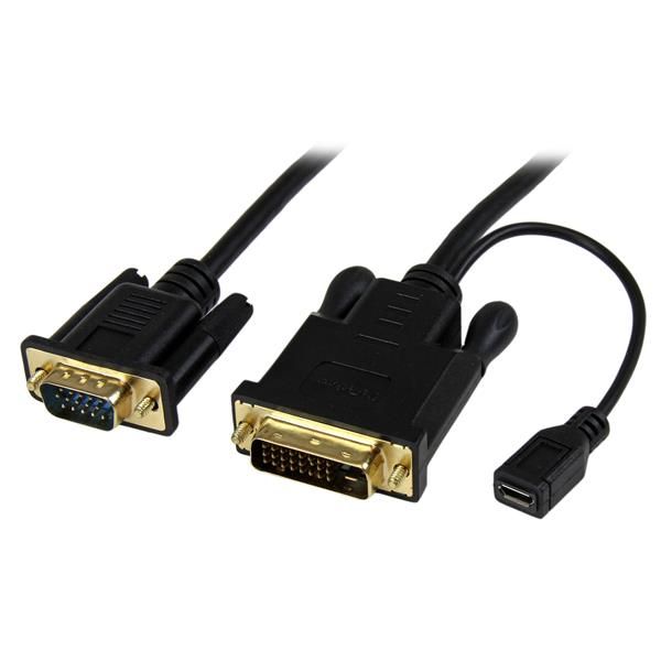 StarTech.com Cavo Convertitore attivo DVI a VGA / Adattatore DVI-D a VGA con ca…