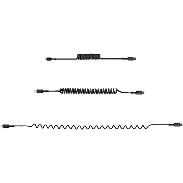 StarTech.com Cavo Lightning a USB-C Spiralato 50cm Certificato MFi, Cavetto iPh…