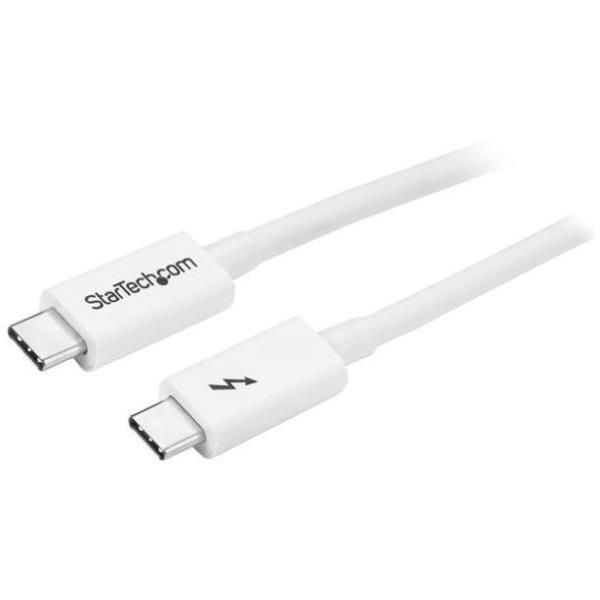 StarTech.com Cavo Thunderbolt 3 - 20Gbps - 2m - Bianco - Compatabile con Thunde…