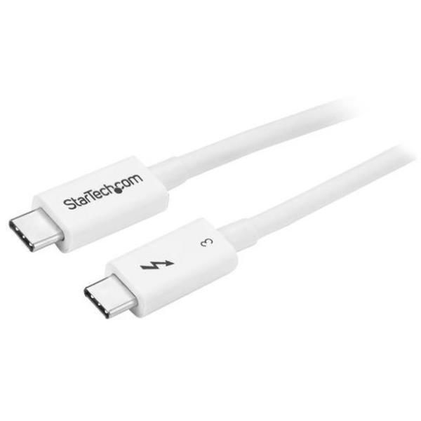 StarTech.com Cavo Thunderbolt 3 - 20Gbps - 50cm - Bianco - Compatabile con Thun…