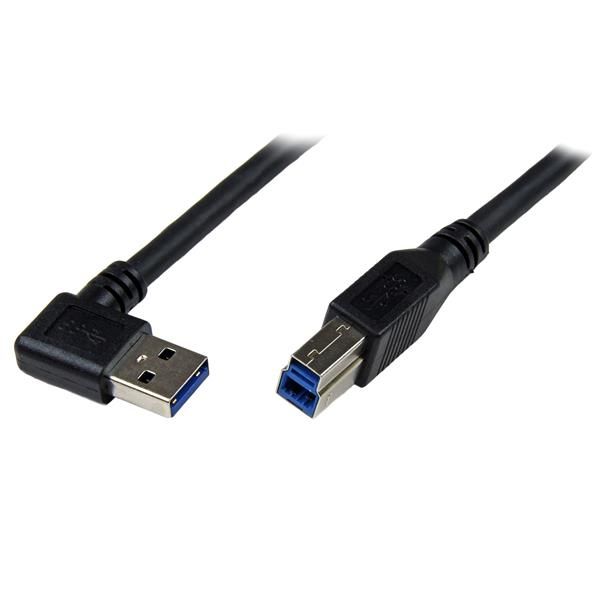 StarTech.com Cavo USB 3.0 SuperSpeed da 3 m nero - Angolare destro A a B - M/M …