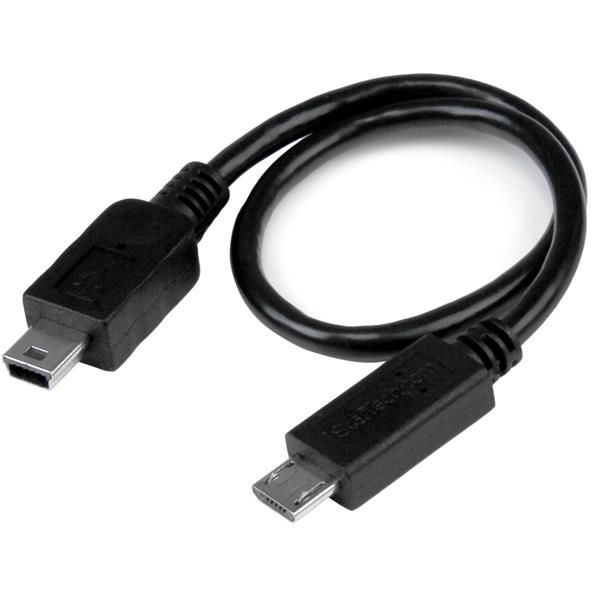 StarTech.com Cavo USB OTG - Micro USB a Mini USB - M/M - 20cm - Cavo USB - mini…