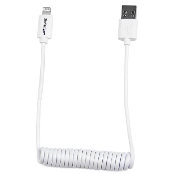 StarTech.com Cavo USB a Lightning a spirale da 0,6m - bianco - Certificato Appl…