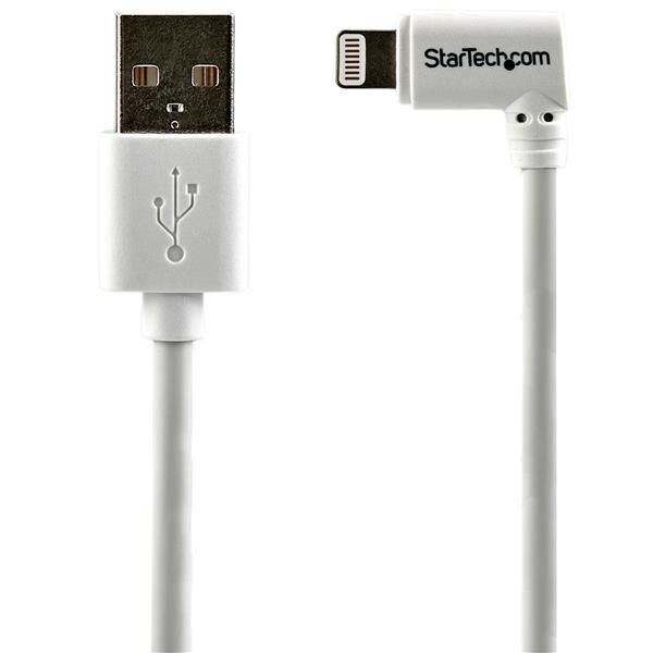 StarTech.com Cavo USB a connettore Lightning da 8 pin angolato da 2m - bianco -…