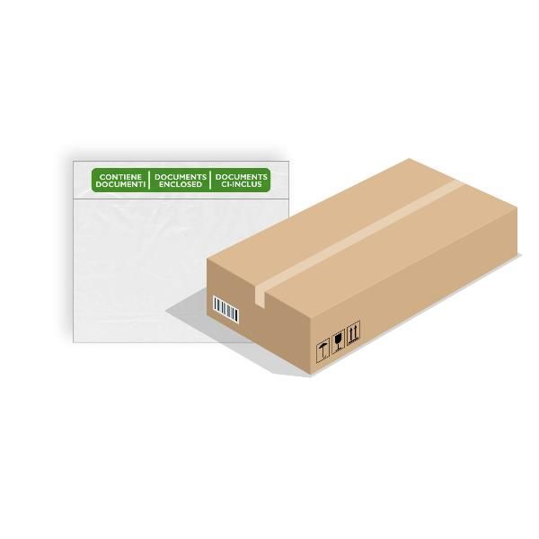 Busta adesiva Speedy Doc - con stampa "contiene documenti" - C5 (23 x 16,5 cm) …