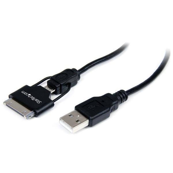 StarTech.com Cavo combo corto 65 cm connettore dock Apple 30 pin oppure Micro U…