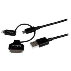 StarTech.com Cavo di ricarica cellulare o Tablet combo 3 in 1 USB a Micro USB /…