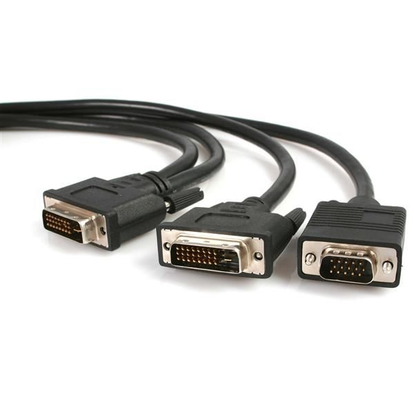 StarTech.com Cavo splitter video DVI-I maschio a DVI-D maschio e HD15 VGA masch…