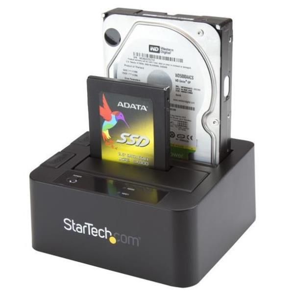 StarTech.com Dual-Bay USB 3.0 eSATA to SATA Hard Drive Docking Station, USB Har…