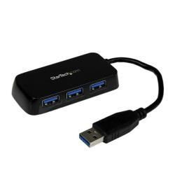 StarTech.com Hub Mini USB 3.0 SuperSpeed a 4 porte portatile - Nero - Hub - 4 x…