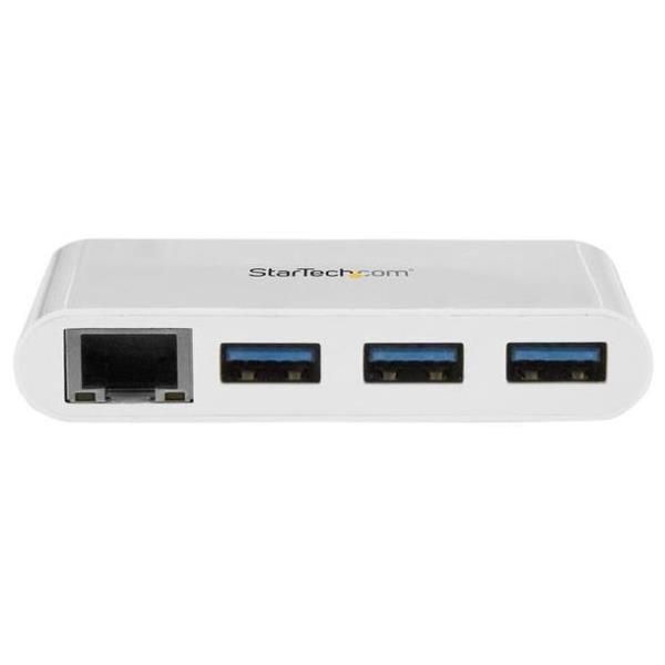 StarTech.com Hub USB 3.0 a 3 porte con Gigabit Ethernet - USB-C a 3x USB-A - Pe…