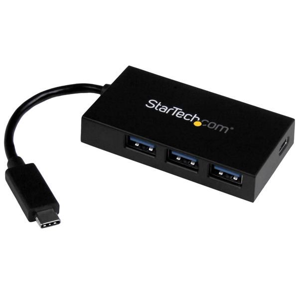 StarTech.com Hub USB 3.0 a 4 porte con USB-C - Comprende Adattatore di alimenta…