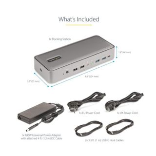 StarTech.com KVM Docking Station USB-C per due laptop, docking station DisplayP…