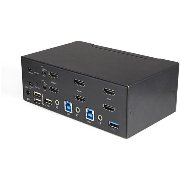 StarTech.com KVM Switch HDMI a 2 porte e doppio monitor 4K60Hz Ultra HD HDR - S…