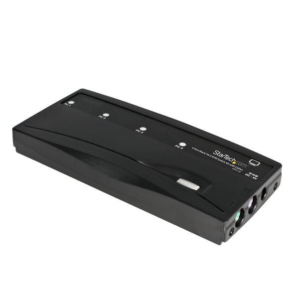 StarTech.com Kit switch KVM PS/2 4 porte colore nero con cavi - Switch KVM - 4 …