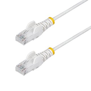 StarTech.com N6PAT25CMWHS, 0,25 m, Cat6, U/UTP (UTP), RJ-45, RJ-45, Bianco