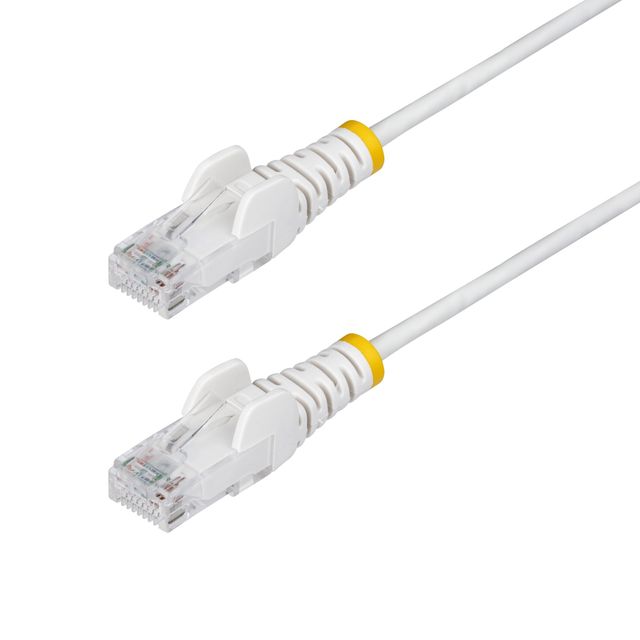 StarTech.com N6PAT25CMWHS, 0,25 m, Cat6, U/UTP (UTP), RJ-45, RJ-45, Bianco