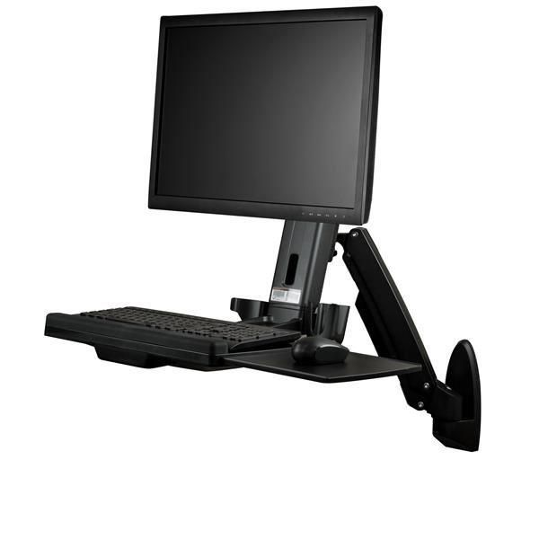 StarTech.com Postazione di lavoro Sit- Stand montabile a parete con braccio erg…