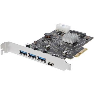 StarTech.com Scheda PCIe a 4 Porte USB 3.1 - 3x USB-A a 1x USB-C - 2x Canali De…