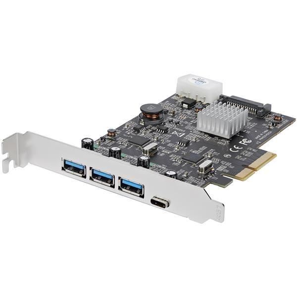 StarTech.com Scheda PCIe a 4 Porte USB 3.1 - 3x USB-A a 1x USB-C - 2x Canali De…
