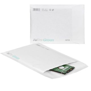 Busta imbottita AirPro Green - C/13 (17 x 21,5 cm) - carta - bianco - Bong Pack…