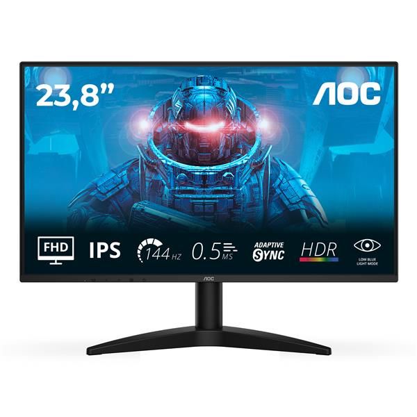 AOC 24B36X, 60,5 cm (23.8ʺ), 1920 x 1080 Pixel, Full HD, LED, 0,5 ms, Nero