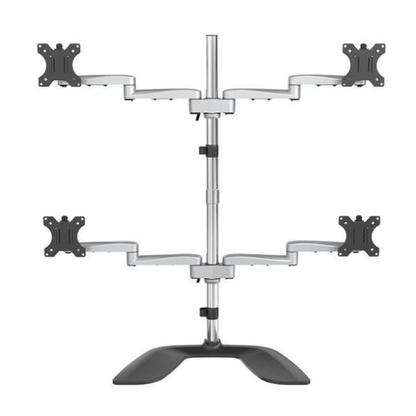 StarTech.com Supporto per Quattro Monitor - Braccio Articolato - Acciaio e Allu…