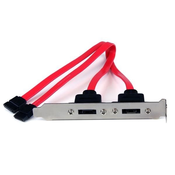 StarTech.com Supporto slot piastra SATA con 2 porte eSATA - Pannello SATA da in…