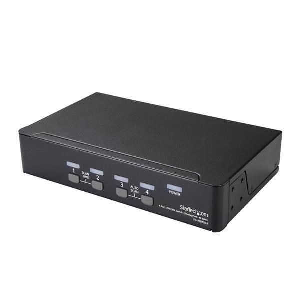StarTech.com Switch KVM DisplayPort a 4 porte - 4K 60Hz - Schermo singolo - Swi…
