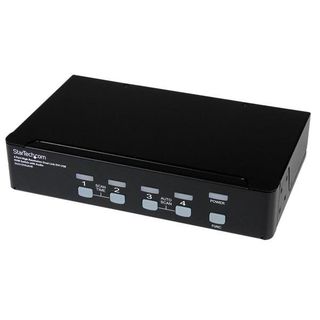StarTech.com Switch KVM dual link DVI USB alta risoluzione a 4 porte con audio …