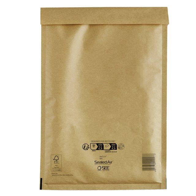 Busta imbottita Mail Lite Gold - F (22 x 33 cm) - avana - Sealed Air - conf. 10…