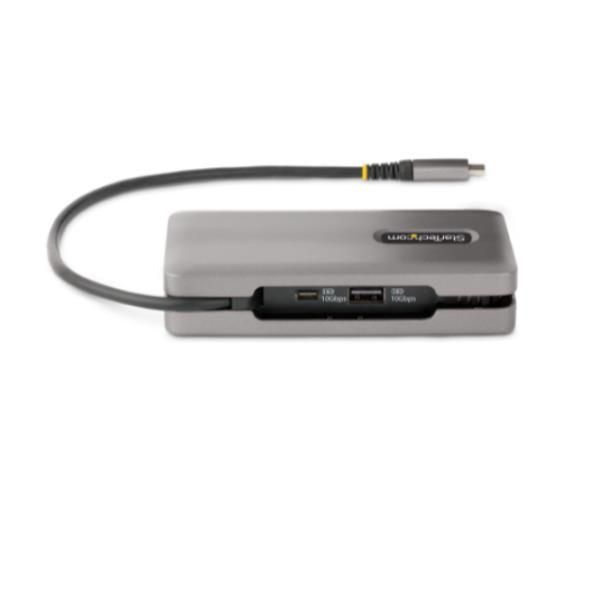 StarTech.com USB-C Multiport Adapter, 4K 60Hz HDMI/DP Video, 3-Port USB Hub, 10…