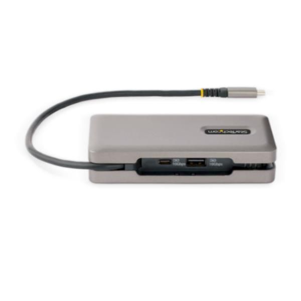 StarTech.com USB-C Multiport Adapter, HDMI/VGA, 4K 60Hz Video, 3-Port USB Hub, …