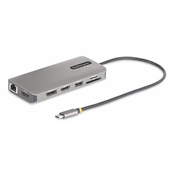 StarTech.com USB-C Triple-Monitor Multiport Adapter, HDMI/DP/Card Reader - Dock…
