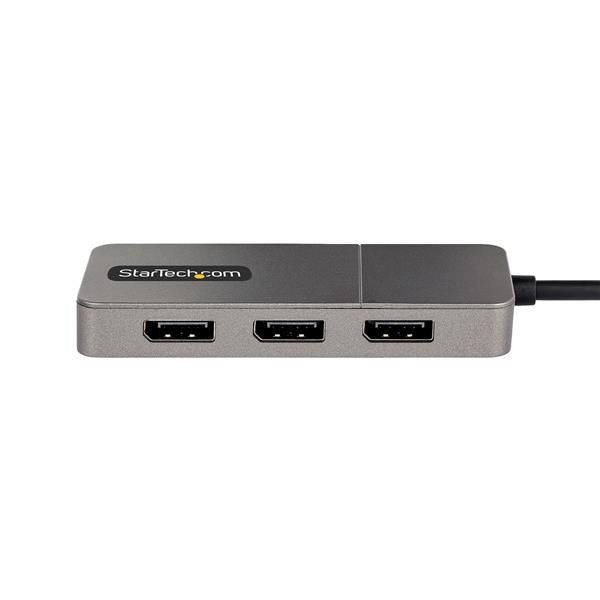 StarTech.com USB-C to Triple DisplayPort 1.4 MST Hub, 4K 60Hz, 1ft (30cm) Cable…