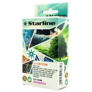 Starline - Cartuccia ink - per Brother - Magenta - LC123M - 10ml